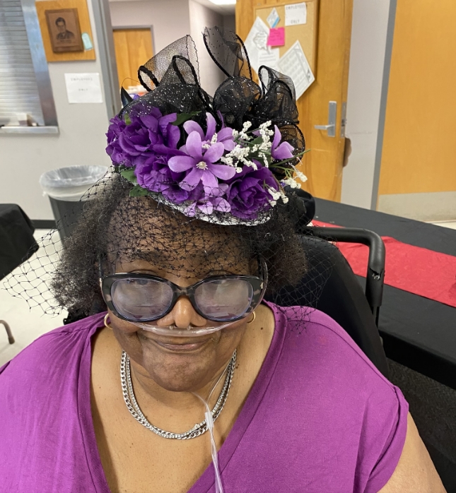 Senior Resident with Derby Hat