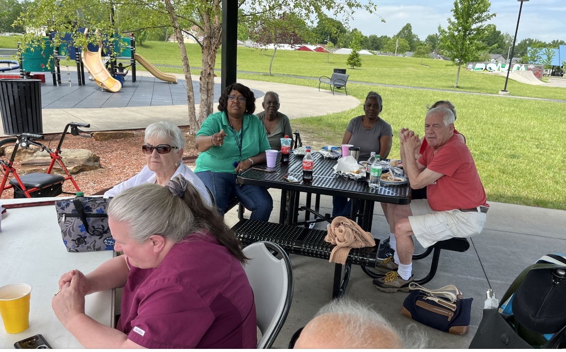 Senior Cookout at Silver Street Park