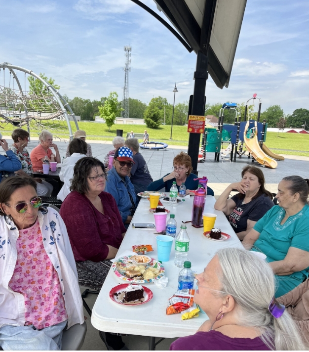 Senior Cookout at Silver Street Park